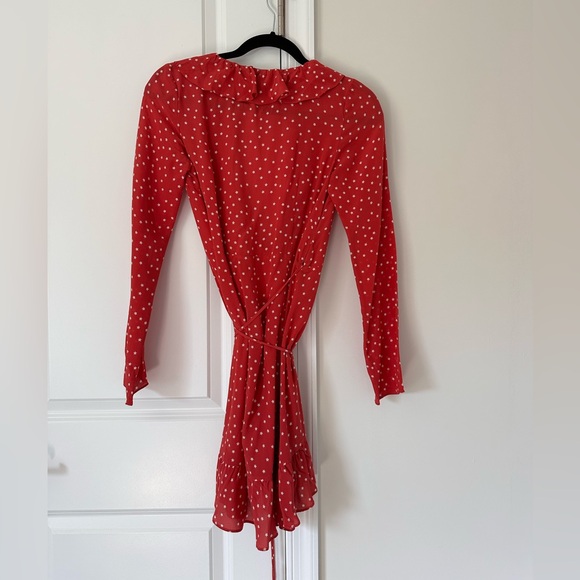 Realisation Par Alexandra dress in red & white star print - Picture 4 of 5